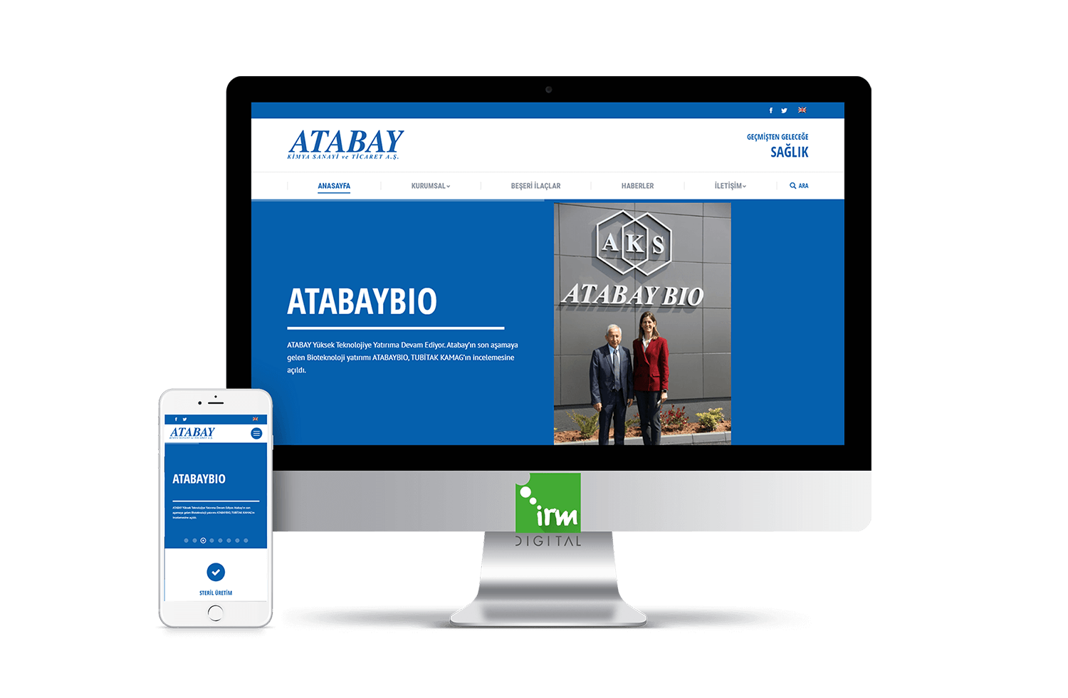 IRM Dijital projeler - Atabay web sitesi tasarımı