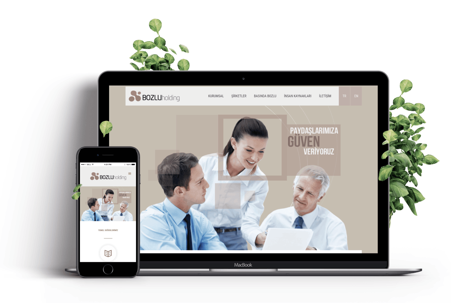 IRM Dijital projeler - Bozlu holding web sitesi tasarımı